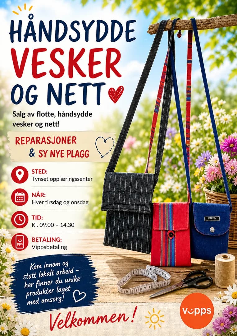 Støtt lokalt arbeid: Reperasjoner og sy nye plagg