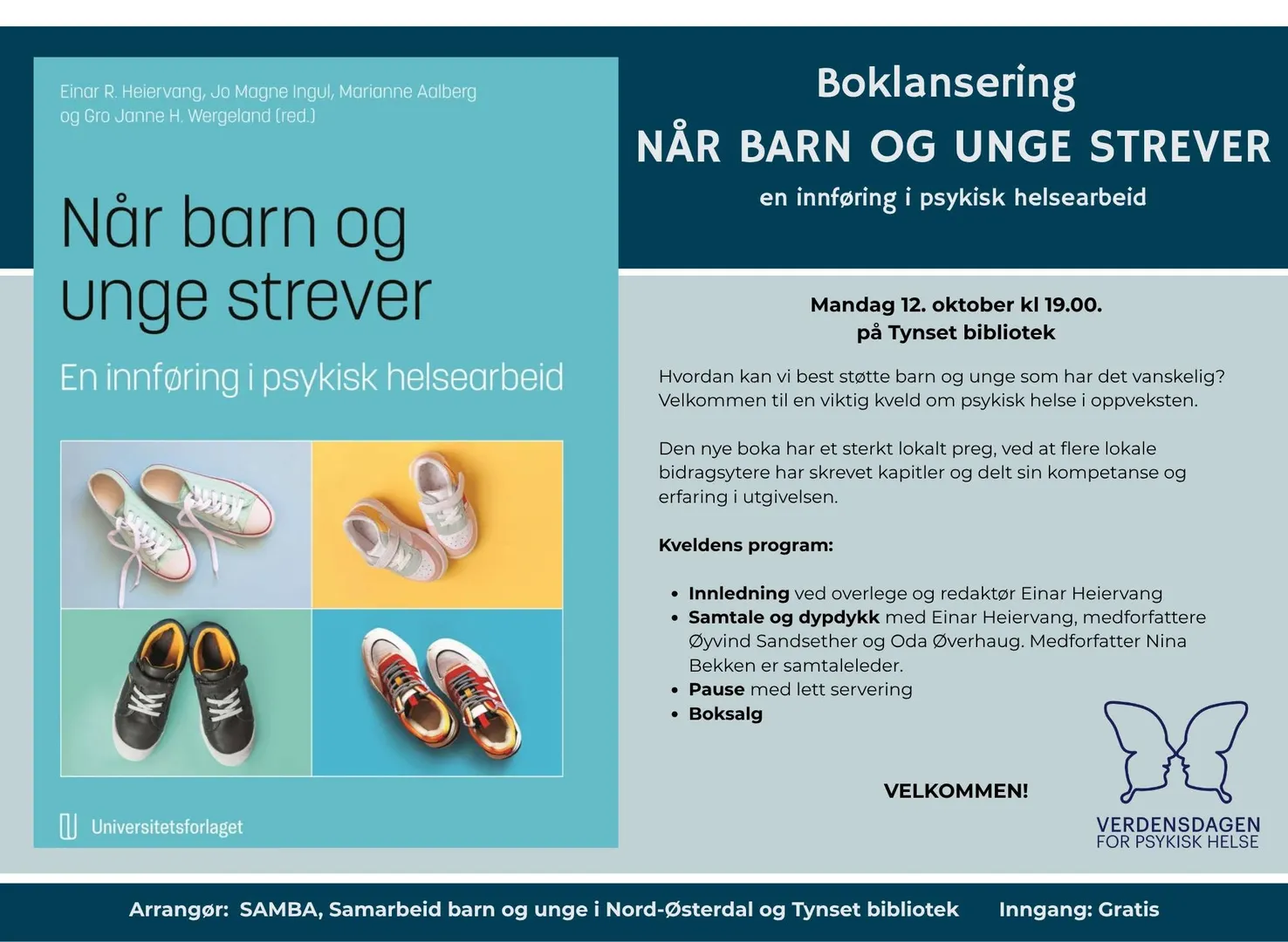 BOKLANSERING // Når barn og unge strever - en innføring i psykisk helsearbeid